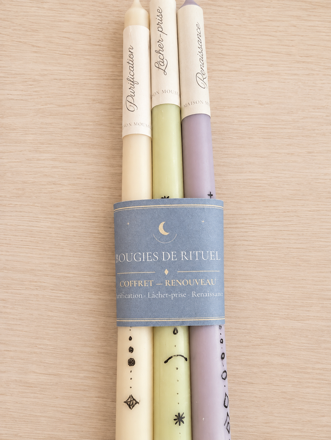 Bougies rituels, coffret 